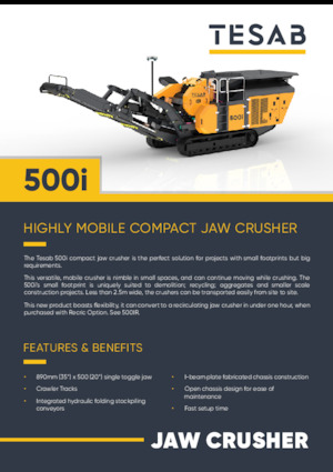 Postrojenja za reciklažu ruševina Tesab 500i