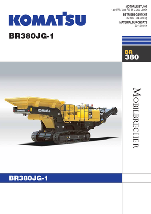 Postrojenja za reciklažu ruševina Komatsu BR380JG-1E0