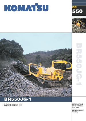 Postrojenja za reciklažu ruševina Komatsu BR550JG