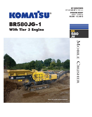 Postrojenja za reciklažu ruševina Komatsu BR580JG-1