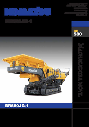 Postrojenja za reciklažu ruševina Komatsu BR580JG-1