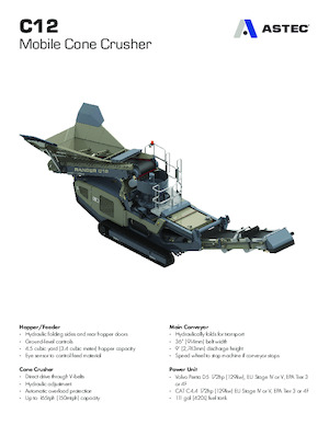 Postrojenja za reciklažu ruševina Astec C12