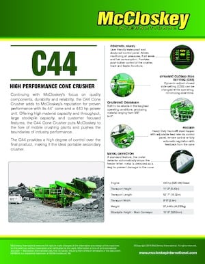 Postrojenja za reciklažu ruševina McCloskey C44