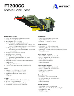 Postrojenja za reciklažu ruševina Astec FT200CC