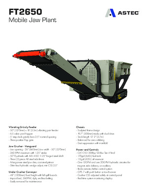 Postrojenja za reciklažu ruševina Astec FT2650