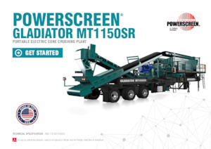 Postrojenja za reciklažu ruševina Powerscreen Gladiator MT1150SR