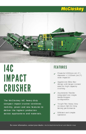 Postrojenja za reciklažu ruševina McCloskey I4C