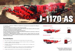 Postrojenja za reciklažu ruševina Terex-Finlay J 1170 AS