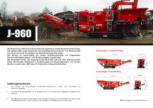 Postrojenja za reciklažu ruševina Terex-Finlay J 960