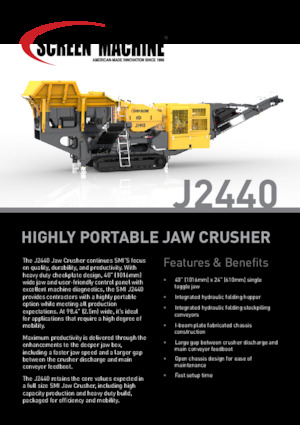 Postrojenja za reciklažu ruševina Screen Machine Industries  J2440