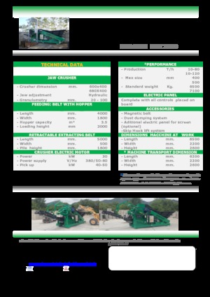 Postrojenja za reciklažu ruševina Komplet LEM 7040