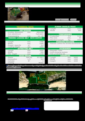 Postrojenja za reciklažu ruševina Komplet LEM TRACK 4825 