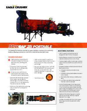 Postrojenja za reciklažu ruševina Eagle Crusher MaxRap 25