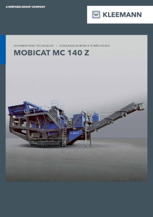 Postrojenja za reciklažu ruševina Kleemann MC 140 Z