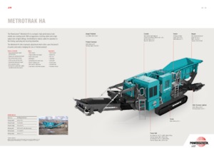 Postrojenja za reciklažu ruševina Powerscreen METROTRAK HA