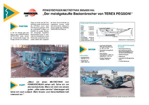 Postrojenja za reciklažu ruševina Powerscreen Metrotrak