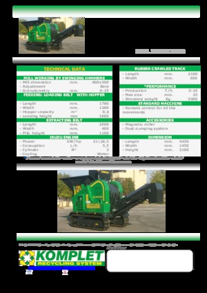 Postrojenja za reciklažu ruševina Komplet MILL TRACK M 5000 