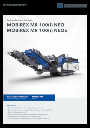 Postrojenja za reciklažu ruševina Kleemann MR 100i NEO