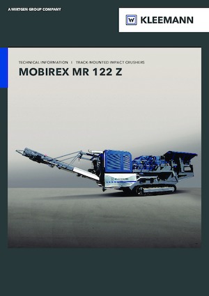 Postrojenja za reciklažu ruševina Kleemann MR 122 Zi