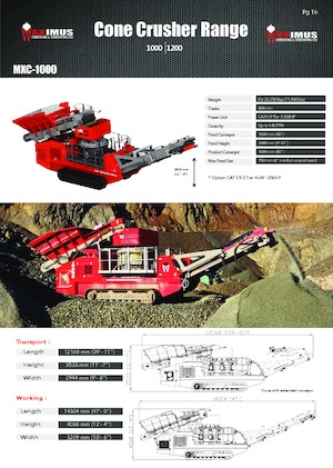 Postrojenja za reciklažu ruševina Rubble Master MXC-1000