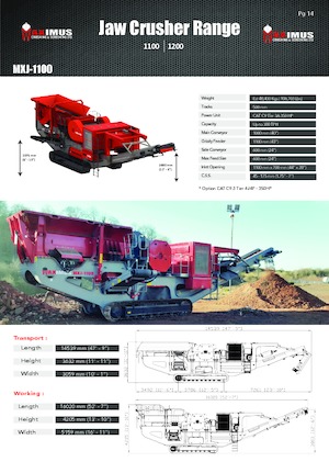 Postrojenja za reciklažu ruševina Rubble Master MXJ-1100