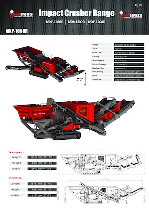 Postrojenja za reciklažu ruševina Rubble Master MXP-1050R