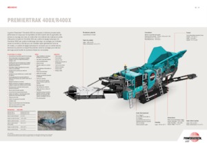 Postrojenja za reciklažu ruševina Powerscreen PREMIERTRAK 400X