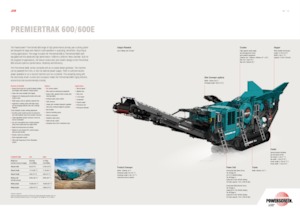 Postrojenja za reciklažu ruševina Powerscreen PREMIERTRAK 600E