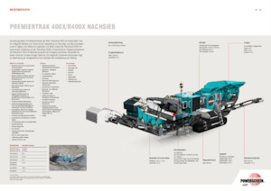 Postrojenja za reciklažu ruševina Powerscreen PREMIERTRAK R400X 