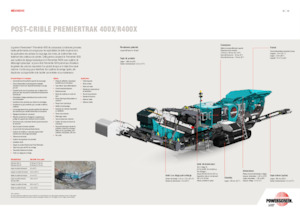 Postrojenja za reciklažu ruševina Powerscreen PREMIERTRAK R400X 