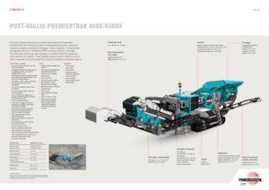 Postrojenja za reciklažu ruševina Powerscreen PREMIERTRAK R400X 