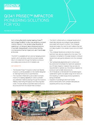 Postrojenja za reciklažu ruševina Sandvik QI341