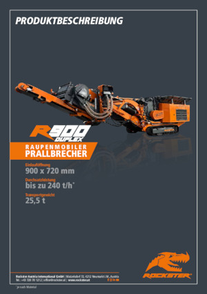 Postrojenja za reciklažu ruševina Rockster R900D