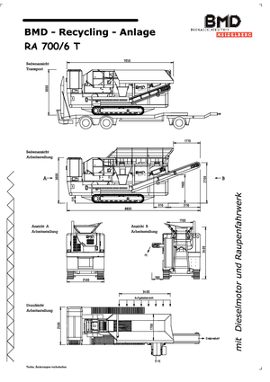 Postrojenja za reciklažu ruševina BMD RA 700/6 T 