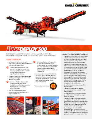 Postrojenja za reciklažu ruševina Eagle Crusher RapiDeploy 500