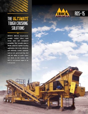 Postrojenja za reciklažu ruševina IROCK  RDS-15