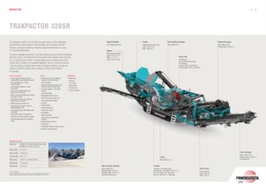 Postrojenja za reciklažu ruševina Powerscreen Trakpactor 320 SR