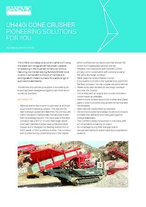 Postrojenja za reciklažu ruševina Sandvik UH440i