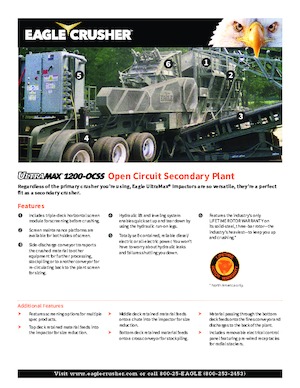 Postrojenja za reciklažu ruševina Eagle Crusher UM-25