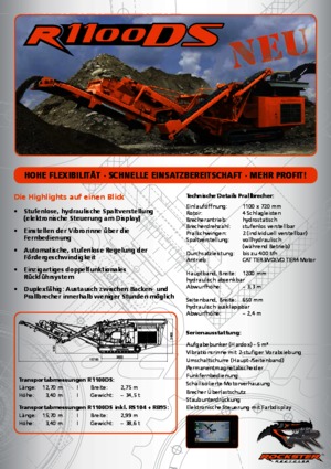 Postrojenja za reciklažu ruševina Rockster R1200D 