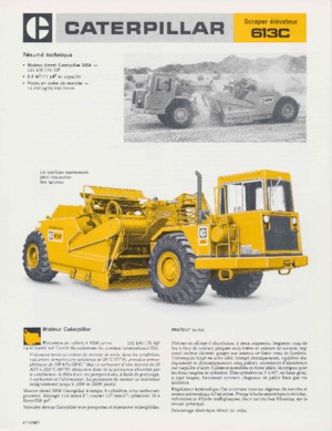 Strugalice Caterpillar 613C