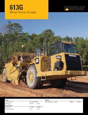Strugalice Caterpillar 613G