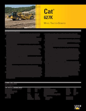 Strugalice Caterpillar 627K