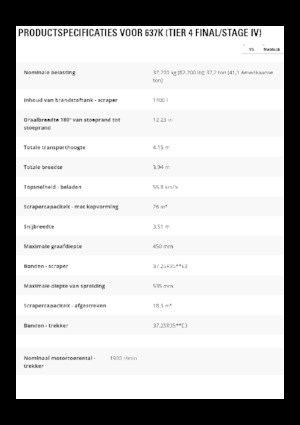 Strugalice Caterpillar 637K