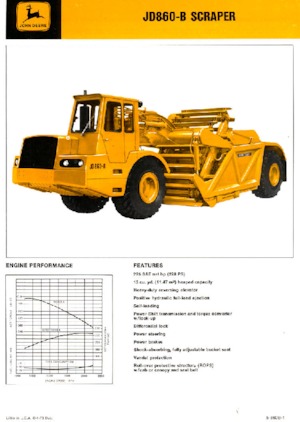 Strugalice John Deere Construction JD860-B
