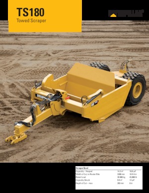 Strugalice Caterpillar TS180