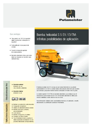 Pumpe za vijčane transportere Putzmeister S 5 EVTM