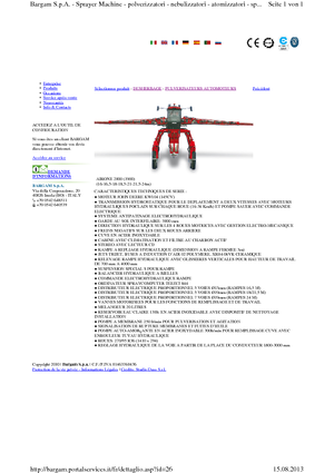 Samohodne poljske prskalice Bargam Airone 2000