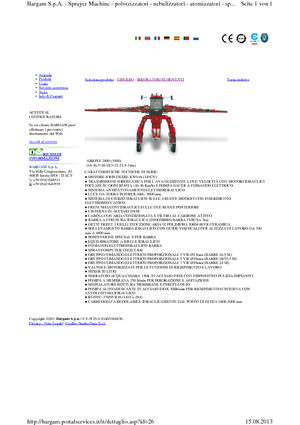Samohodne poljske prskalice Bargam Airone 2000