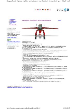 Samohodne poljske prskalice Bargam Airone 2000